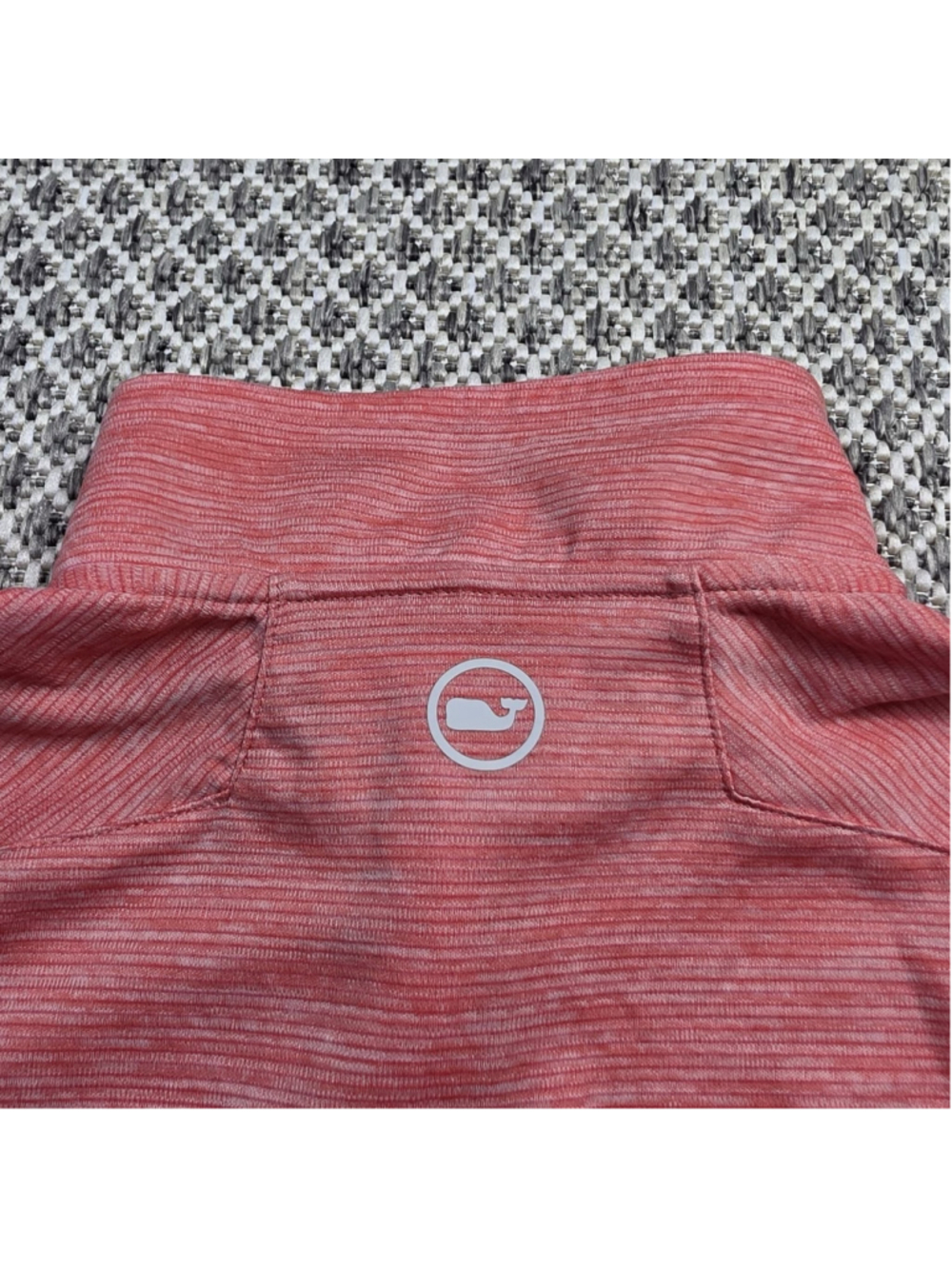 Vineyard Vines OTG Sankaty Quarter Zip Pullover Women’s XS Heather Pink Golf - Picture 11 of 14